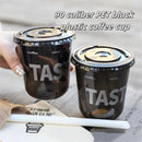 Axyaa 90 caliber Black Cold Drink American Coffee Cup | Party Birthday Plastic Cup