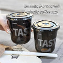 Axyaa 90oz PET Black American Coffee Party Cup - Customizable Takeaway Cup