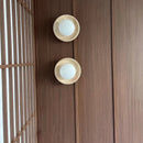 Axyaa Yellow Stone Glass LED Wall Lamp with Switch - Indoor Wall Light