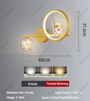 Axyaa LED Star Astronaut Projection Wall Lamp for Children's Room, Bedroom, and Hallway
