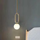 Axyaa Nordic Glass Ball Chandelier for Modern Kitchen Dining Bedroom Decor
