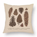 Axyaa Retro Flower Fox Pillowcase in Peach Skin Velvet.
