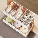 Axyaa Retractable Spice Drawer Organizer with Slide Rails - Cabinet Storage Rack