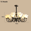 Axyaa Luxury Frosted Glass Chandelier for Living Room Bedroom
