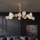 Axyaa Crystal Chandelier Pendant Light for Living Room and Bedroom