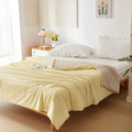 Axyaa Summer Cool Quilt | Waffle Foam Soybean Thin Quilt | Machine Washable & Airy
