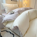 Axyaa Modern Bed Sheet Set, Polished Quilt Cover, Single Three-Piece