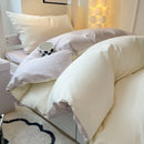 Axyaa Modern Bed Sheet Set, Polished Quilt Cover, Single Three-Piece