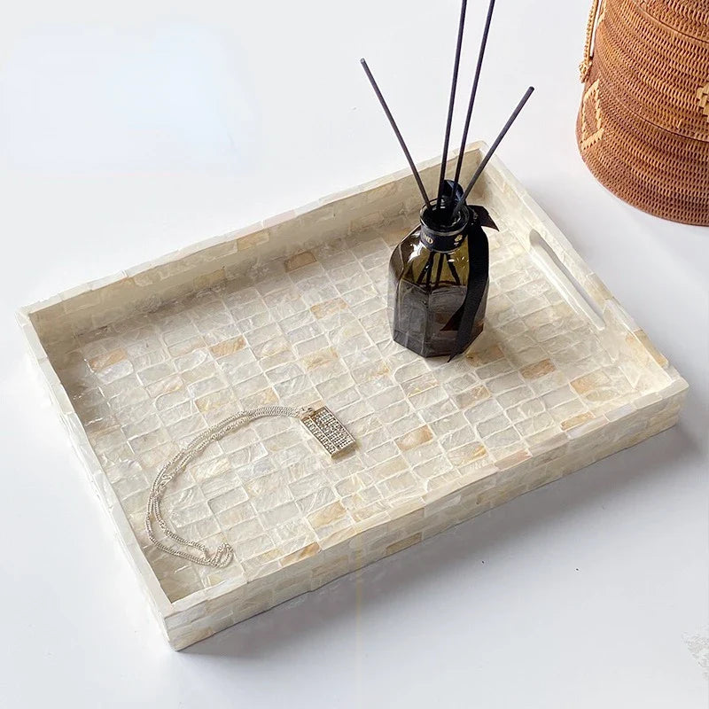 Axya Nordic Style Shell Tray for Elegant Home Decor & Storage