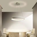 Axyaa Modern LED Ring Chandelier for Living Room Bedroom Balcony Flush Mount Ceiling Lights