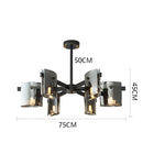 Axyaa Modern LED Ceiling Lamp Chandelier for Bedroom and Dining Room