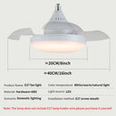 Axyaa Modern Low Ceiling Fan with Lights and Remote Control