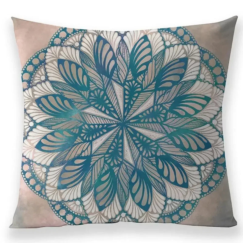 Axyaa Bohemian Mandala Pillow Case - 45*45 cm - Linen Pillowcases