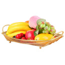 Axya Gold Fruit Snack Plate Serving Tray for Wedding Party & Home Decor