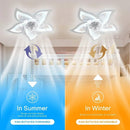 Axyaa Remote Silent Ceiling Fan Chandelier with Adjustable Speed & Dimming