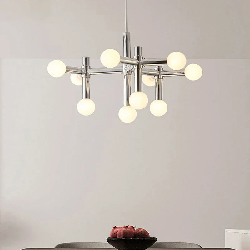 Axya Bauhaus Style Retro Chandelier for Living Room, Bedroom, or Dining Room