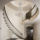 Axyaa Brass Gold Silver Crystal Chandelier Pendant Dimmable Ceilings Lustre