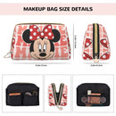 Axyaa Minnie Mouse Cosmetic Bag: Trendy Large Capacity Makeup Case
