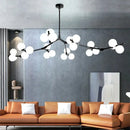 Axyaa Nordic Magic Bean Chandelier: Modern, Simple, LED Pendant Lamps for Home Decor.