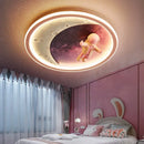 Axya Boys' Room Ceiling Lamp, Space Creative Cartoon Bedroom Light