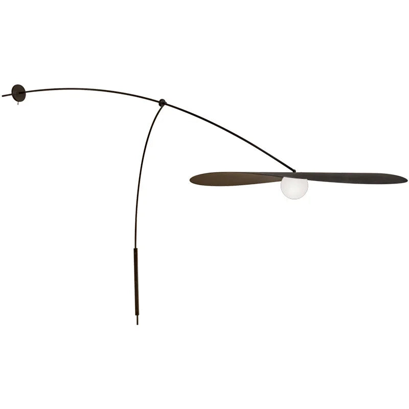Axyaa Nordic Long Arm Wall Lamp for Living Room, Bedroom, and Study