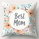 Axyaa Mother's Day Pillowcase Set - Book and Flower Design, Single-sided Print