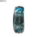 Axyaa Blue Bubble Glass Vase Hydroponic Flower Pot Modern Desk Decoration