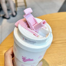 Axyaa Stainless Steel Vacuum Tumbler with Straw for Hot and Cold Drinks