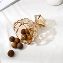Axyaa 276ml Rhomboid Crystal Glass Cup for Desserts, Ice Cream, Milkshakes