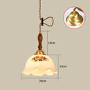 Axyaa Glass LED Pendant Lamp: Nordic Modern Copper Lighting for Home Indoor