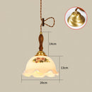 Axyaa Glass LED Pendant Lamp: Nordic Modern Home Indoor Lighting, Copper Hanglamp