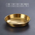 Axyaa 304 Stainless Steel Korean Food Storage Tray Snack Pan Kimchi Plate Kitchen Utensils