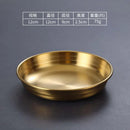 Axyaa 304 Stainless Steel Korean Food Storage Tray Snack Pan Kimchi Plate Kitchen Utensils