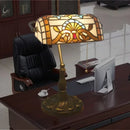 Axyaa Stained Glass Desk Lamp Tiffany Style Scandinavian Home Decor LED Table Light
