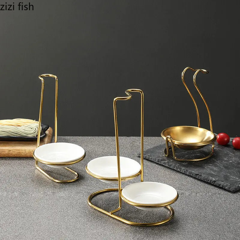 Axya Stainless Steel Tableware Storage Rack for Cutlery and Ceramic Bowls