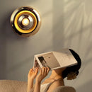 Axyaa Futurism Glass Sconces LED Lighting, Bauhaus Style, Modern Cozy Design