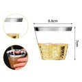 Axyaa Clear Plastic Champagne Cups - Pack of 25