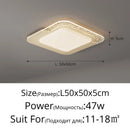 Axyaa Cream Minimalism LED Ceiling Light for Bedroom Living Room Home Decor