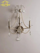 Axyaa Crystal Wall Lamp LED E14 Iron Art Decorative Living Room Bedroom