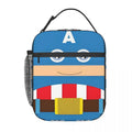 Axyaa Captain America Lunch Bag: Insulated, Leakproof, Thermal Cooler for School and Office