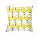 Yellow Gray Geometric Print Pillow Cover 45*45cm for Axyaa - Home Decor Essential