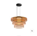 Nordic Stained Glass Chandelier by Axyaa - Elegant Art Lamp for Living Room and Bar