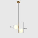 Axyaa Nordic Glass Ball LED Chandelier | Modern Bedside Indoor Lighting