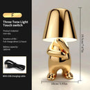 Axyaa Little Golden Man USB Table Lamp Luxury Design Room Decoration