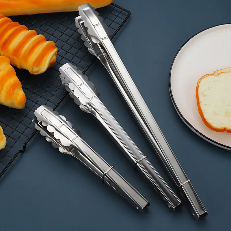 Axyaa Stainless Steel Food Clips, Multipurpose Kitchen Tongs
