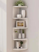 Axyaa 5-Layer Wooden Corner Shelf Stand & Storage for Home & Kitchen Organizers