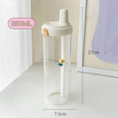 Axyaa Kids Bubble Tea Glass Bottle with Straw - BPA Free