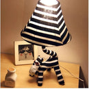 Axyaa Magic Striped Cat Floor Lamp: Dimmable Night Light with Bendable Legs