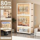 Axyaa 80cm Folding Wardrobe: Large Capacity Clothes & Blankets Organizer