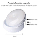 Axyaa Rotating Body Sensing LED Night Light for Home Bedroom Cabinet Decor